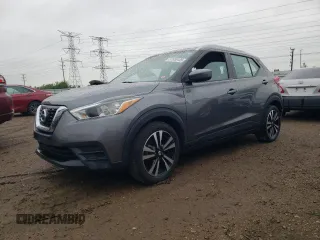 2018 Nissan Kicks S with VIN 3N1CP5CU0JL546812, listed as a Copart auction lot 57555105 with 55,937 mi miles and Salvage title. Bid and sale history available at DreamBid. Image 1.