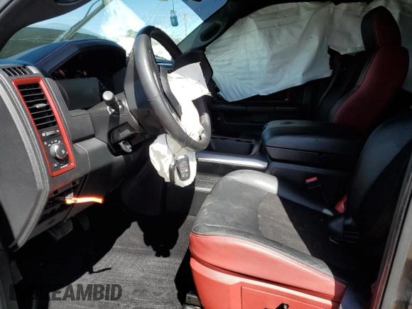 2017 Ram 1500 Rebel with VIN 1C6RR7YTXHS573922, listed as a Copart auction lot 55161855 with 53,516 mi miles and Salvage title. Bid and sale history available at DreamBid. Image 7.