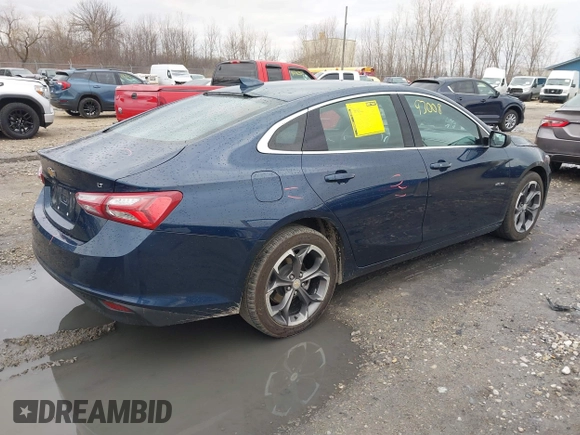 2022 Chevrolet Malibu LT with VIN 1G1ZD5ST1NF180800, listed as a IAAI auction lot 42093008 with 45,049 mi miles and . Bid and sale history available at DreamBid. Image 4.