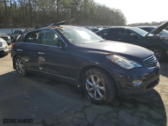 2010 Infiniti EX35 Journey with VIN JN1AJ0HR7AM755924, listed as a Copart auction lot 42563735 with NaN miles and Clean Title. Bid and sale history available at carsss.com. Image 4.