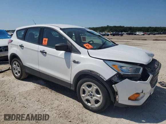 2017 Ford Escape S with VIN 1FMCU0F76HUB29267, listed as a Copart auction lot 65776434 with Not provided miles and Salvage title. Bid and sale history available at DreamBid. Image 4.