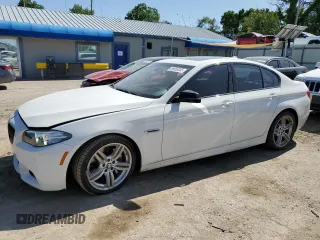 2016 BMW 5 Series 550i xDrive with VIN WBAKP9C50GD980815, listed as a Copart auction lot 56858035 with 75,485 mi miles and Salvage title. Bid and sale history available at DreamBid. Image 1.