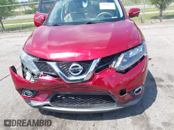 2015 Nissan Rogue S with VIN 5N1AT2MT5FC920589, listed as a IAAI auction lot 42050035 with 125,544 mi miles. Bid and sale history available at carsss.com. Image 6.