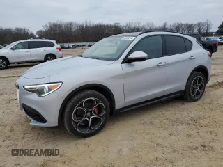 2021 Alfa Romeo Stelvio Ti z VIN ZASPAKBN5M7D14943, wystawiony jako Copart lot #86893544 z przebiegiem 50 095 mil mil oraz Szkoda całkowita • Salvage title. Historia ofert i sprzedaży dostępna na DreamBid. Obrazek 1.