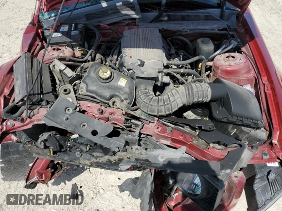 2008 Ford Mustang GT Deluxe with VIN 1ZVHT82H285150604, listed as a Copart auction lot 56236525 with 132,142 mi miles and Salvage title. Bid and sale history available at DreamBid. Image 11.