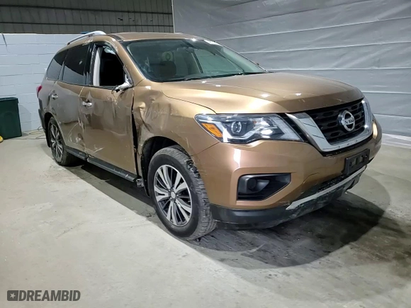 2017 Nissan Pathfinder S with VIN 5N1DR2MMXHC601891, listed as a Copart auction lot 48224485 with 96,224 mi miles and Salvage Title. Bid and sale history available at carsss.com. Image 12.
