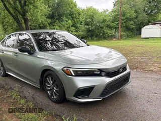 2022 Honda Civic Sedan Sport with VIN 2HGFE2F51NH566215, listed as a Copart auction lot 55251635 with 37,624 mi miles and Salvage Title. Bid and sale history available at carsss.com. Image 1.