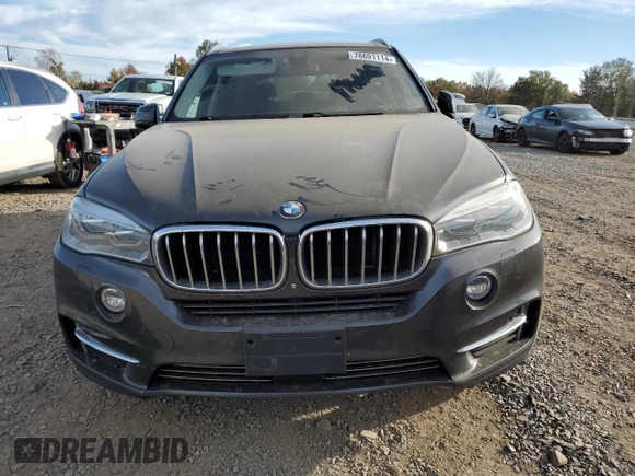 2015 BMW X5 xDrive35i with VIN 5UXKR0C52F0K52569, listed as a Copart auction lot 76691114 with 150,286 mi miles and Salvage Title. Bid and sale history available at carsss.com. Image 5.