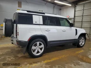 2024 Land Rover Defender S with VIN SALEJ7EX4R2283949, listed as a Copart auction lot 83841744 with 9,824 mi miles and Salvage Title. Bid and sale history available at carsss.com. Image 3.