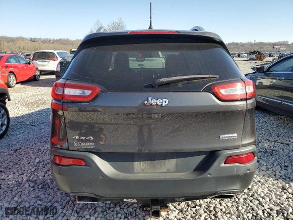 2017 Jeep Cherokee Latitude with VIN 1C4PJMCS7HW588259, listed as a Copart auction lot 48379685 with 62,916 mi miles and Salvage Title. Bid and sale history available at carsss.com. Image 6.