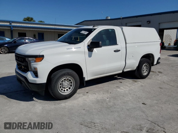 2023 Chevrolet Silverado 1500 Work Truck with VIN 3GCNAAEK6PG337510, listed as a Copart auction lot 48968765 with 129,352 mi miles and Clean Title. Bid and sale history available at carsss.com. Image 1.