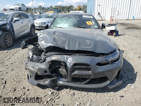 2022 BMW M4 Competition xDrive with VIN WBS43AZ00NCK05589, listed as a Copart auction lot 74566054 with 0 mi miles and Salvage Title. Bid and sale history available at carsss.com. Image 5.