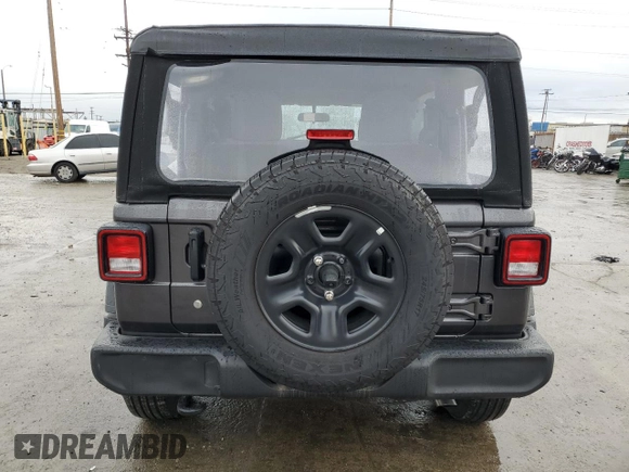 2024 Jeep Wrangler Willys with VIN 1C4PJXAG6RW368774, listed as a Copart auction lot 48961045 with 1,191 mi miles and Salvage title. Bid and sale history available at DreamBid. Image 6.