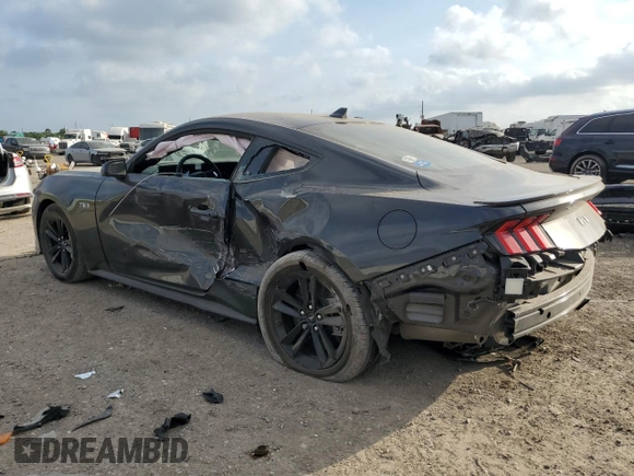 2024 Ford Mustang GT with VIN 1FA6P8CF2R5412592, listed as a Copart auction lot 53701845 with 6,263 mi miles and Salvage Title. Bid and sale history available at DreamBid. Image 2.