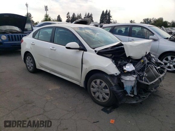 2022 Kia Rio LX with VIN 3KPA24AD2NE483349, listed as a Copart auction lot 66582994 with 0 mi miles and Salvage Title. Bid and sale history available at carsss.com. Image 4.