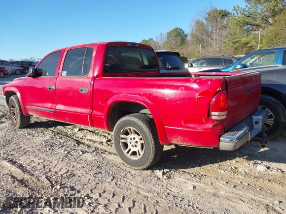 2004 Dodge Dakota SLT with VIN 1D7HL48N44S708625, listed as a IAAI auction lot 41552527 with 337,535 mi miles. Bid and sale history available at carsss.com. Image 6.