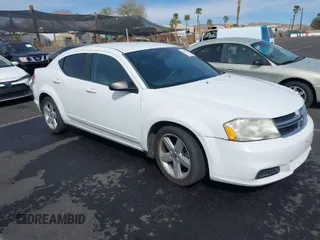 2013 Dodge Avenger SE with VIN 1C3CDZAB6DN741420, listed as a IAAI auction lot 41842578 with 161,829 mi miles and . Bid and sale history available at DreamBid. Image 1.