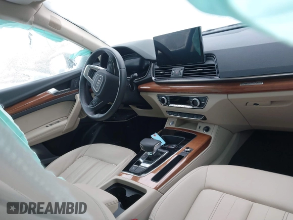 2023 Audi Q5 Premium Plus with VIN WA1BBAFY4P2067571, listed as a IAAI auction lot 41497906 with 21,713 mi miles and . Bid and sale history available at DreamBid. Image 5.