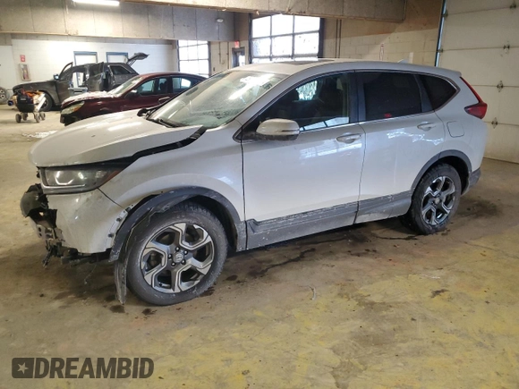 2018 Honda CR-V EX-L with VIN 5J6RW2H87JL017559, listed as a Copart auction lot 46230535 with 121,419 mi miles and Salvage Title. Bid and sale history available at DreamBid. Image 1.