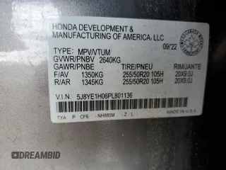 2023 Acura MDX w/A-Spec Package z VIN 5J8YE1H06PL801136, wystawiony jako Copart lot #51436935 z przebiegiem 33 185 mil mil oraz Czysty tytuł • Clean title. Historia ofert i sprzedaży dostępna na DreamBid. Obrazek 13.