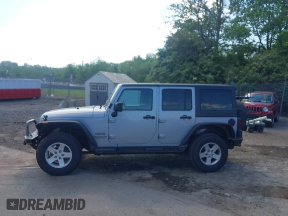2014 Jeep Wrangler Unlimited Sport with VIN 1C4BJWDG6EL194359, listed as a IAAI auction lot 42182236 with 134,889 mi miles and . Bid and sale history available at DreamBid. Image 14.