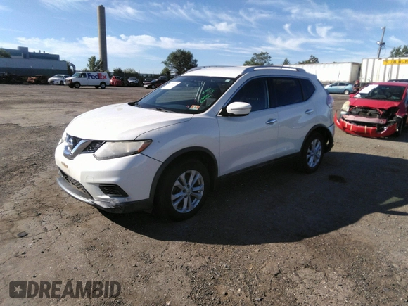 2015 Nissan Rogue S with VIN KNMAT2MV0FP539408, listed as a IAAI auction lot 39758964 with 191,313 mi miles. Bid and sale history available at carsss.com. Image 2.