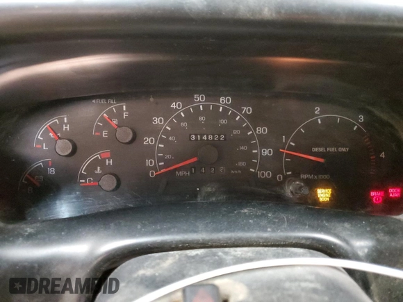 2001 Ford Super Duty F-250 XL with VIN 1FTNX21FX1EA66723, listed as a Copart auction lot 55885984 with 314,822 mi miles and Clean Title. Bid and sale history available at carsss.com. Image 9.