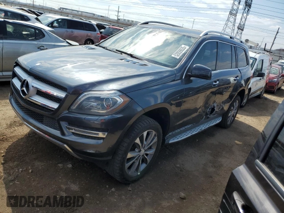2014 Mercedes-Benz GL 450 with VIN 4JGDF7CEXEA272813, listed as a Copart auction lot 52859635 with 192,094 mi miles and Salvage title. Bid and sale history available at DreamBid. Image 1.