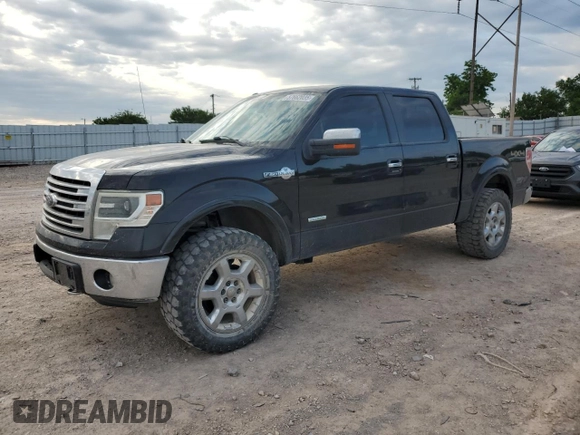 2013 Ford F-150 XL with VIN 1FTFW1ET0DKD05882, listed as a Copart auction lot 57662035 with 230,380 mi miles and Salvage title. Bid and sale history available at DreamBid. Image 1.