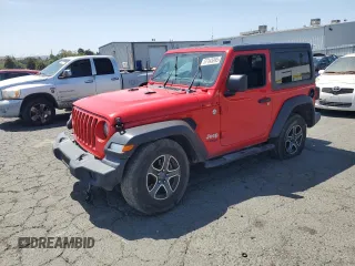 2020 Jeep Wrangler Sport S with VIN 1C4GJXAN6LW228911, listed as a Copart auction lot 57143395 with 31,077 mi miles and Salvage title. Bid and sale history available at DreamBid. Image 1.