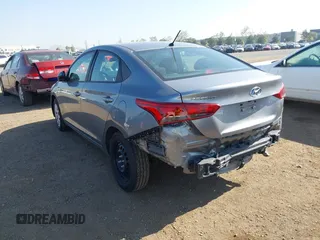 2022 Hyundai Accent SE with VIN 3KPC24A6XNE164078, listed as a IAAI auction lot 41975657 with 36,977 mi miles and . Bid and sale history available at carsss.com. Image 3.