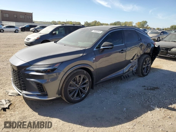 2024 Lexus RX with VIN 2T2BAMCA1RC046677, listed as a Copart auction lot 74885944 with 6,565 mi miles and Salvage Title. Bid and sale history available at carsss.com. Image 1.