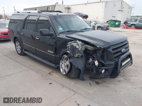 2008 Ford Expedition EL Limited with VIN 1FMFK20568LA60088, listed as a IAAI auction lot 41276609 with 126,187 mi miles. Bid and sale history available at carsss.com. Image 1.