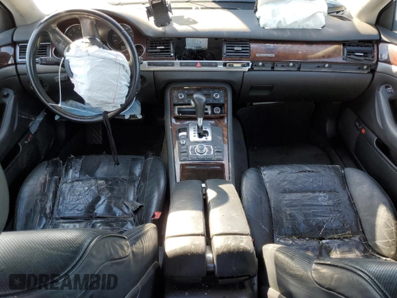 2004 Audi A8 L with VIN WAUML44E64N010995, listed as a Copart auction lot 44119705 with Not Provided miles and Clean Title. Bid and sale history available at carsss.com. Image 8.