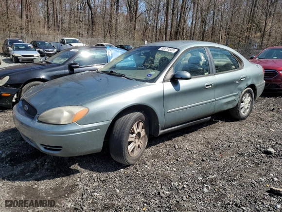 2007 Ford Taurus SEL with VIN 1FAFP56U07A127421, listed as a Copart auction lot 50011805 with 0 mi miles and Salvage Title. Bid and sale history available at carsss.com. Image 1.