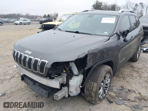 2019 Jeep Cherokee Latitude Plus with VIN 1C4PJMLB4KD323124, listed as a IAAI auction lot 41782873 with 81,929 mi miles and . Bid and sale history available at carsss.com. Image 6.