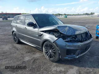 2019 Land Rover Range Rover Sport Dynamic with VIN SALWR2RE9KA850578, listed as a IAAI auction lot 41129635 with 1 mi miles. Bid and sale history available at carsss.com. Image 1.