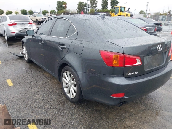 2009 Lexus IS 250 with VIN JTHBK262092085249, listed as a IAAI auction lot 41557289 with 185,746 mi miles. Bid and sale history available at carsss.com. Image 3.