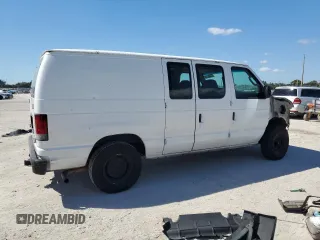 2008 Ford Econoline Cargo Commercial with VIN 1FTNE14W98DB42024, listed as a Copart auction lot 45402915 with 3,667,887 mi miles and Salvage Title. Bid and sale history available at carsss.com. Image 3.