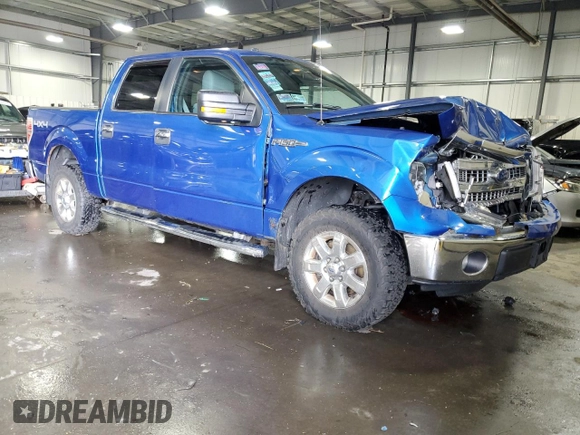 2013 Ford F-150 XL with VIN 1FTFW1EF1DKF18124, listed as a Copart auction lot 59978075 with 151,545 mi miles and Salvage title. Bid and sale history available at DreamBid. Image 4.