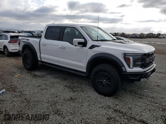 2024 Ford F-150 Raptor with VIN 1FTFW1RG6RFA18561, listed as a Copart auction lot 47472325 with 15,726 mi miles and Salvage Title. Bid and sale history available at DreamBid. Image 4.
