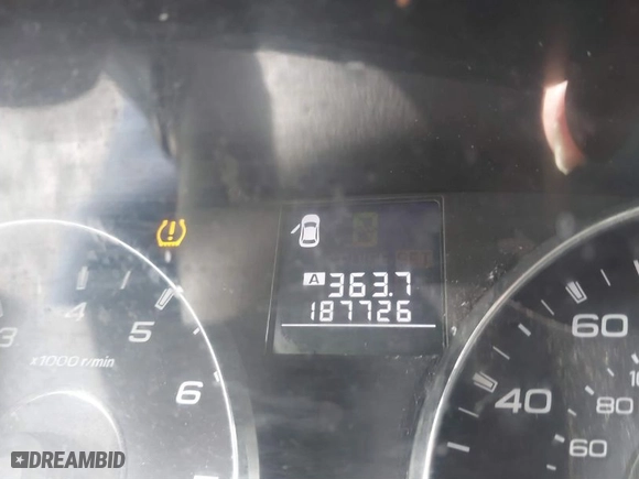 2012 Subaru Legacy 2.5i with VIN 4S3BMAA62C1033425, listed as a IAAI auction lot 41743229 with 187726 miles. Bid and sale history available at carsss.com. Image 12.