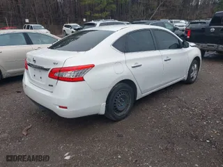 2014 Nissan Sentra SV with VIN 3N1AB7APXEL608866, listed as a IAAI auction lot 41557136 with 119,415 mi miles. Bid and sale history available at carsss.com. Image 4.