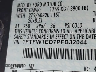 2023 Ford F-150 XL с VIN 1FTFW1ED7PFB32044, выставлен на аукционе IAAI как лот 42147715 с пробегом 62 434 миль миль и . История ставок и продаж доступна на DreamBid. Изображение 9.