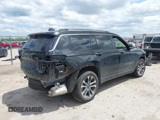 2021 Jeep Grand Cherokee Overland with VIN 1C4RJKDG2M8132417, listed as a IAAI auction lot 42108830 with 38,092 mi miles and . Bid and sale history available at DreamBid. Image 4.