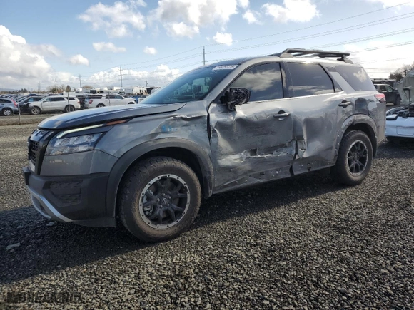 2024 Nissan Pathfinder Rock Creek with VIN 5N1DR3BD5RC240984, listed as a Copart auction lot 46609575 with 10,808 mi miles and Salvage Title. Bid and sale history available at carsss.com. Image 1.
