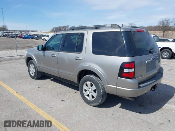 2008 Ford Explorer XLT with VIN 1FMEU73E48UA98119, listed as a IAAI auction lot 41883147 with 157,005 mi miles and . Bid and sale history available at DreamBid. Image 3.