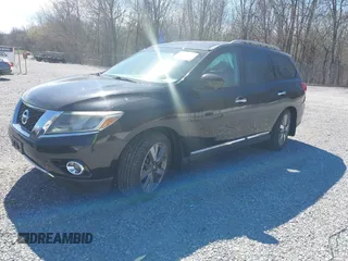 2015 Nissan Pathfinder SL with VIN 5N1AR2MM2FC618166, listed as a IAAI auction lot 41827244 with 60,505 mi miles and . Bid and sale history available at DreamBid. Image 2.