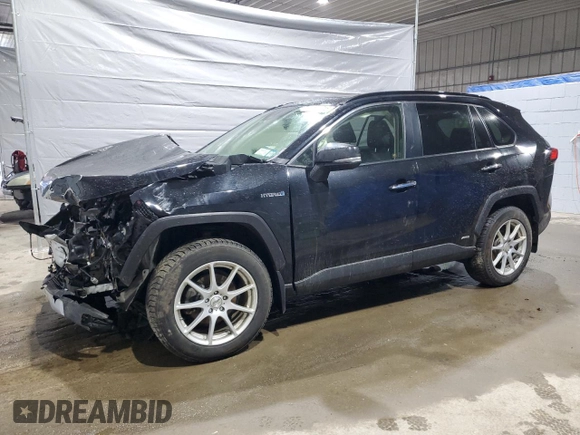 2020 Toyota RAV4 Hybrid Limited with VIN JTMDWRFV7LD525562, listed as a Copart auction lot 50502715 with 0 mi miles and Salvage Title. Bid and sale history available at carsss.com. Image 1.
