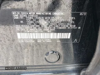 2013 Toyota RAV4 XLE с VIN 2T3WFREV2DW023282, выставлен на аукционе IAAI как лот 42635897 с пробегом Не указан миль и . История ставок и продаж доступна на DreamBid. Изображение 9.